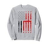 8.5 oz, Klassisch geschnitten USA Amerikanische Flagge Schaltgetriebe Stock Schaltknauf 6-Gang Auto Sweatshirt
