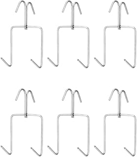 6 Pcs Meat Hooks for Grilling Outdoor Cooking, Drying, BBQ, Sausage Chicken Beef Hanging Tool, Roast Duck Hooks, Meat Hangers