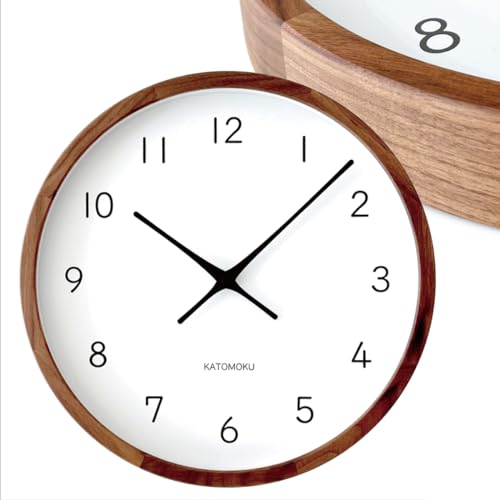 KATOMOKU muku clock 13 LL EH[ibg km-139WARC |v XC[v[ug a38.2cm (dgv)