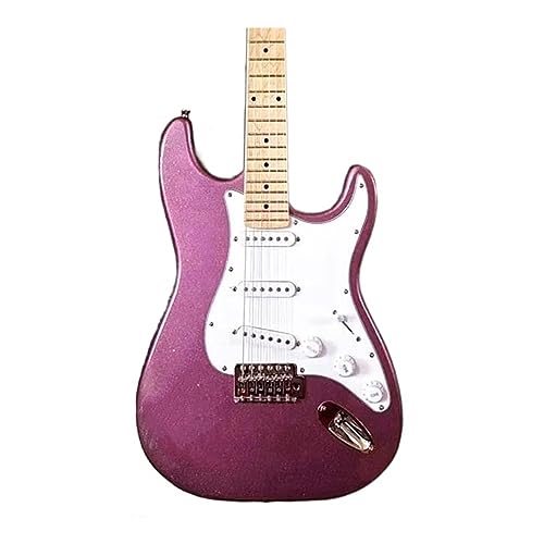 Guitare électrique personnalisée rose haut de gamme avec manche en érable sélectionné