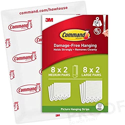 Languettes accroches tableaux Command et bandes de suspension sans dommage - 3