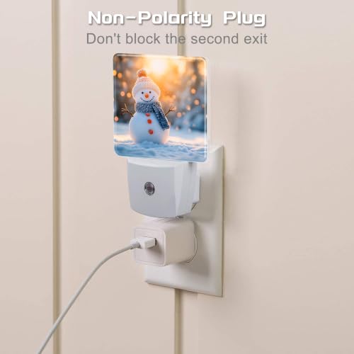 Image of Night Light, Dusk to Dawn Night Light Plug in, Christmas Snowman | Christmas Night Light for Kids,0.5w Energy Saving,Sleep Friendly,Nightlight for Hallway Stairway Kitchen Bedroom