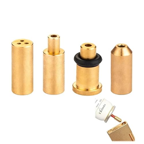 4 Stück Ersatz Messing Gas Nachfülladapter kompatibel mit S.T. Dupont Feuerzeugen, Gelb/Rot/Grün/Blau Kappen, DIY Reparaturteile für eine einfache Gasbefüllung und optimale Nutzung 4 Stück Ersatz Messing Gas Nachfülladapter kompatibel mit S.T. Dupont Feuerzeugen, Gelb/Rot/Grün/Blau Kappen, DIY Reparaturteile für eine einfache Gasbefüllung und optimale Nutzung