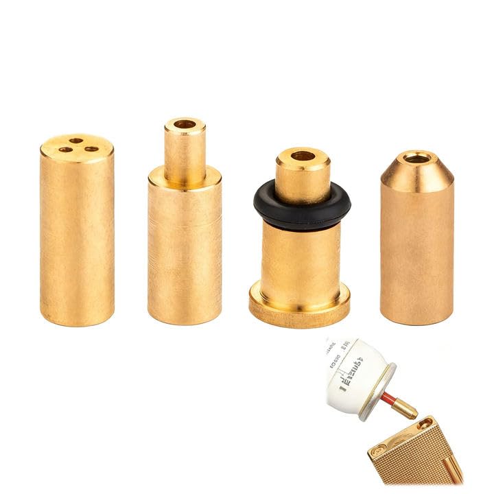 Adaptateur de Recharge de gaz en Laiton pour briquets S.T. Dupont, Pièces de réparation pour Un Remplissage Facile et Pratique, Solution économique et...