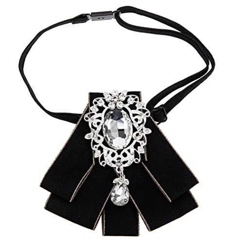 Healeved Beautiful Rhinestone Bow Tie for Children's Evening Dress Child Performance Suit Decor