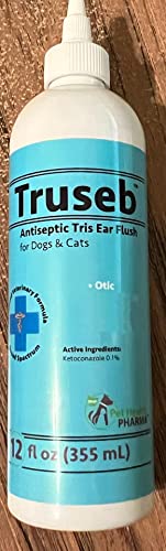 Pet Health Pharma Truseb | Ear Cleaner Flush For Dog And Cat, Tris Ear Cleansing Flush, (12 Oz) #TOP1