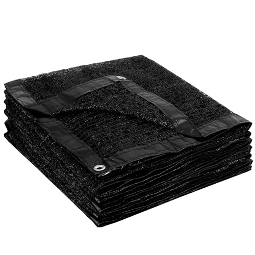 Garden expert 50% Sun Shade Cloth 10x10ft Mesh Tarp with Grommets for Plant Cover Patio Canopy Garden Pergola Greenhouse Car Barn Kennel Black