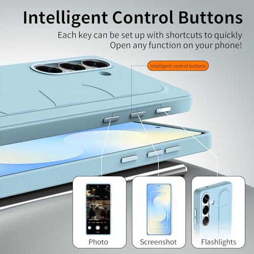 Image of for Samsung Galaxy S25 FE 5G with Smart Button, Standing Grip Phone Case with Kickstand, for Samsung S25 FE 5G Case Smart Button Cover | Hand Strap | Soft Touch | Stand Grip | Smart Butto