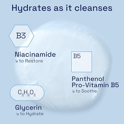 Cetaphil Gentle Skin Cleanser, 236ml, Face & Body Wash, For Normal To Dry Sensitive Skin, With Niacinamide & Glycerin, Soap Free - 4