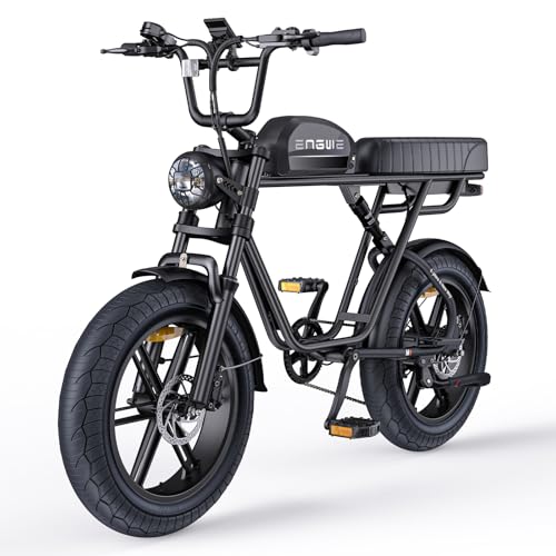 ENGWE E Bike Herren Elektrofahrräder-Ebike mit einem Akku/ 2 Akkus, E-Bike 20 * 4.0 Zoll Fette Reifen, Ebike Herren bis zu 75km/150km/90km/170km, Ele