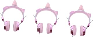 PartyKindom 3Pcs Fones De Ouvido Fones De Ouvido De Computador Sobre Fones De Ouvido Monitor De Estúdio Fones De Ouvido Sobre Fones De Ouvido Acender Fones De Ouvido Para Fio