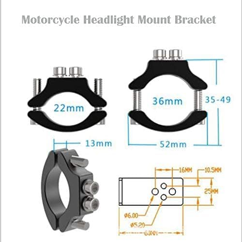 Soporte Universal Para Faro De Motocicleta, Abrazadera De Montaje De