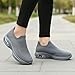 Women's Walking Shoes Cushion Non Slip Tennis Shoes Running Workout Gym Nurse Sports Athletic Lightweight Breathable Fashion Sneakers Comfortable Zapatos para Mujer Dark Grey Size 8.5