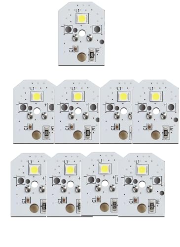 2025 Upgraded WR55X11132 Refrigerator LED Light Compatible with GE Refrigerator LED Light Assembly Replacement WR55X25754 3033142 AP5646375 PS4704284, No-Include Plastic Cover, Waterproof 9pcs-in Pac