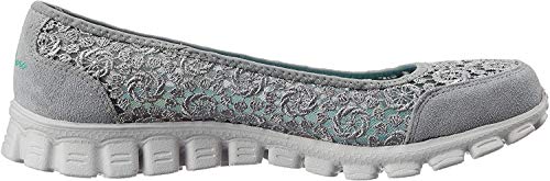 Skechers Sport Women's EZ Flex 2 Flighty Flat, Grey, 9 M US