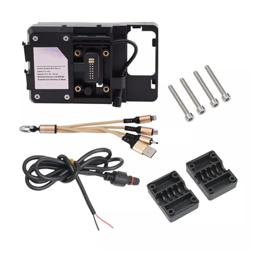Support GPS moto Tracer 900 et MT09 doté d'un chargeur sans fil par induction