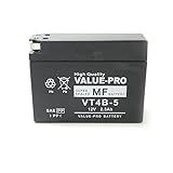 ValuePro バッテリー VT4B-5 互換 GT4B-5 FT4B-5 YT4B-BS DT4B-5 / JOG YB50 YB-1 JOGポシェ トランク アプリオ レッツ2 [37005]