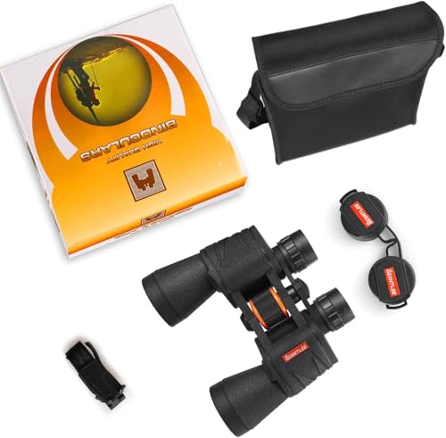 Image of Tobo 20x50 Roof Prism Binoculars with Smartphone Adapter Carry Case - BAK4 Prism FMC Lens with Low Light Vision - HD Powerful Binoculars for Bird Watching, Hunting for Adults - TD-1431IM