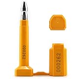 Leadseals Bolt Seals High Security Container Door Locks Numbered for Truck Trailers-Cargo-Containers-Rail Cars-Wagons ISO:17712 Certification (10 PCS, Yellow)