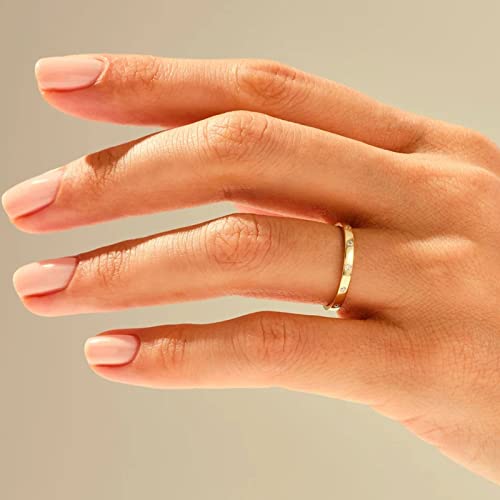 Ctieip 0.05 Cttw Real Natural Diamond Wedding Band For Women In Sterling Silver Diamond Accent Band Size 7.5 Jewelry Gift For Her(G-H Color, I2-I3 Clarity) #TOP1
