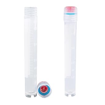 Kashi Scientific Screw Cap 4.5mL Cryovials with External Thread Cap - Self Standing Cryogenic Vial, Washer Silicone O-Ring, Cryogenic Tubes with Leak Resistance, Pack of 200 Cryo Tubes