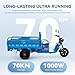 60-70Km Electric Cargo Tricycle Truck Simple Tricycle,1000W 60V 45Ah Large Capacity Battery,Load Capacity 1100Lbs