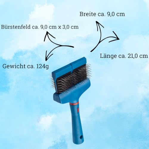 EHASO Hochwertige Fellbürste für Hund & Katze - Langhaar oder kurzhaar - Perfekt für die Unterwolle ihres