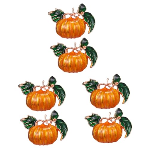 Healvian 6 Piezas Corsage Simulado Decoración Alfiler Mujer Falso Interior Víspera De Todos Los Broche De Halloween Decoraciones De Fiesta De Halloween Naranja