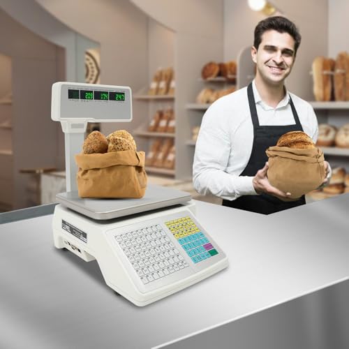 Báscula etiqueta 30kg pantalla 4 ventanas miniatura 4