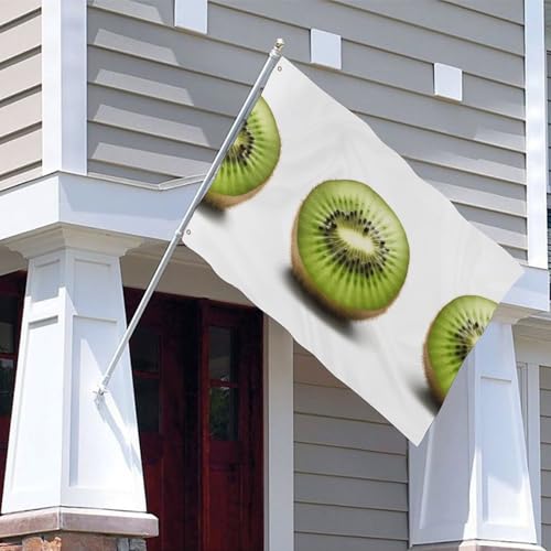 Drapeau extérieur vert kiwi bannière panneau de cour et de chambre