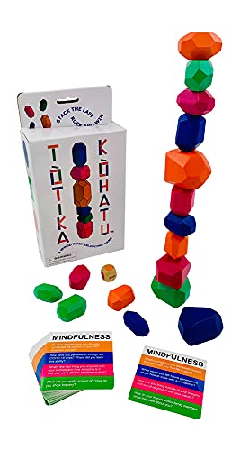 YEHUA! Totika Kohatu - A Wood Rock Stacking Game Promoting Mindfulness