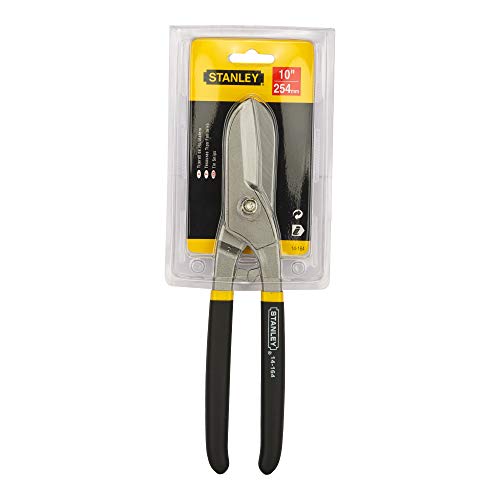 Image of STANLEY 14-164 10'' /250mm Tinsnips Without Spring (Silver and Black)