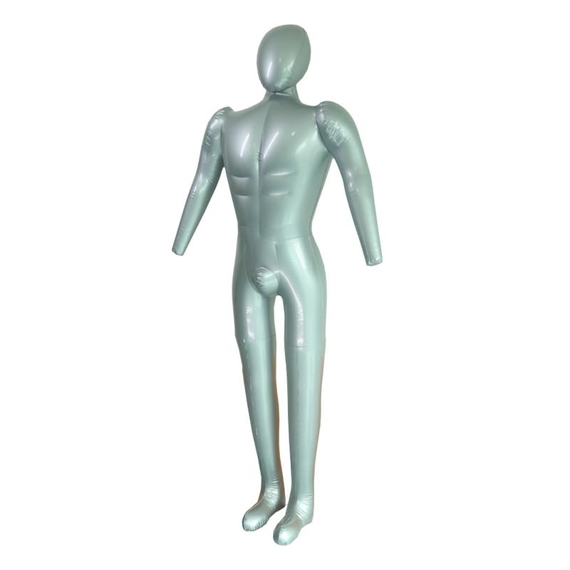 Inflatable Male Model Full Body Mannequin with Arm & Legs Men Clothing Display Dummy Props New