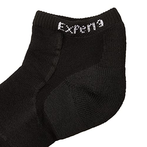 Image of Thorlo Women's Experia Micro-Mini Crew Sock 3 Pack, Black /Black, 10
