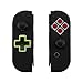 eXtremeRate Gehäuse für Nintendo Switch Joycon/Switch OLED,Gehäuse Case Hülle Schale für Nintendo Switch/Switch OLED mit komplettem Tastenset(D-Pad-Version)-Classics NES Style-Keine Konsole Hülle