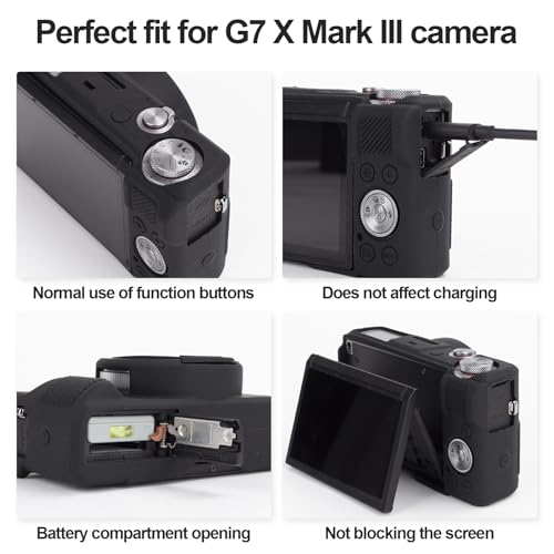 Funda de silicona para cámara Canon G7 X Mark III miniatura 3