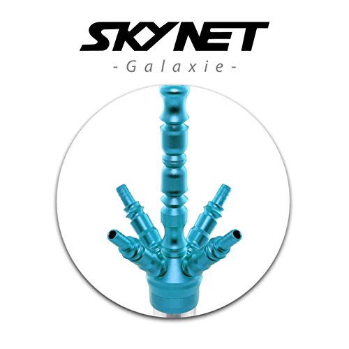 Skynet® Galaxie Shisha Set Hookah 65 cm + Zubehör | Wasserpfeife Komplett Set Molassefänger Hygienemundstücke Schlauch… – Bild 3