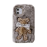 kaka☆ajew fluffy chain vertical case Amazon.com: AQUYY Plush Pearl Rabbit Furry Case for iPhone