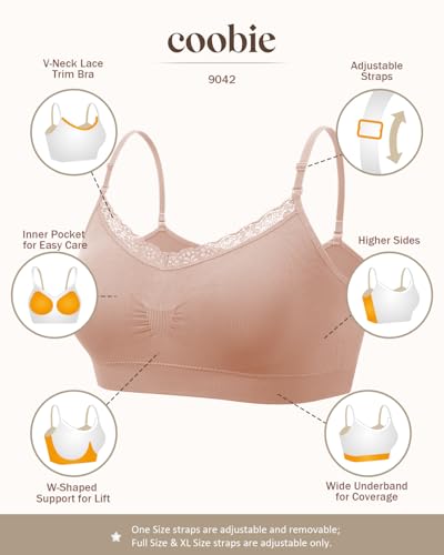 Image of Coobie Lace V-Neck Bra for Women