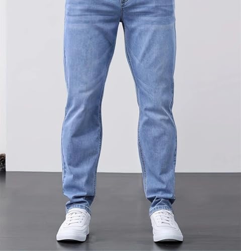 Men's Loose Pants, Stretch Skin-Friendly Jeans3