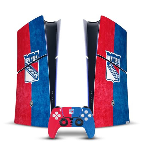 Vinyle autocollant PS5 Slim Digital New York Rangers NHL avec skin manette