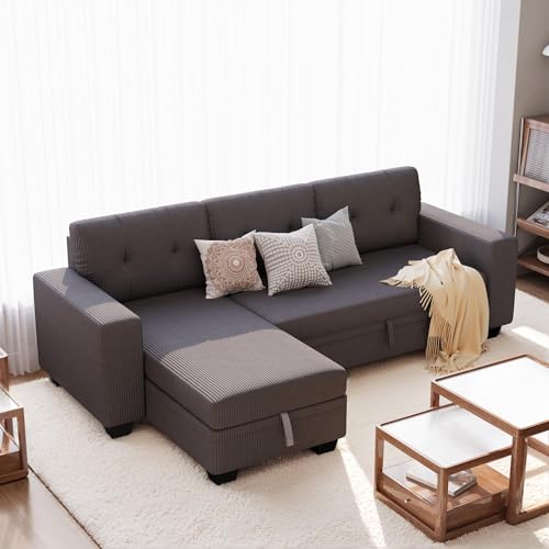 Furniwell NEW-0168 Sleeper Sofa, L Shaped Pull Out Couch Sofa Bed thumb #5