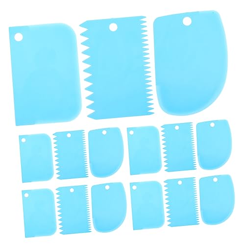 PHENOFICE 15 Pezzi Raschietti per Crema in Plastica Strumenti Cottura Raschietti per Impasto Lisci