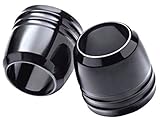 Gloss Black Billet Front Forks Boot Fork Slider Dust Covers Fit Harley Davidson Dyna like Street Fat Bob Wide Glide Low Rider S Super Custom Years 2006-2017 ref 45800014 Boots Cap Caps Cover Sliders