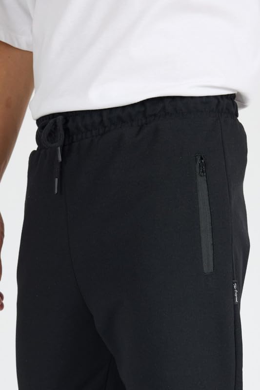 COMEOR Jogginghose Herren Kurz mit Reißverschlusstaschen Shorts Baumwolle Trainingshose - Kurze Sporthose Männer