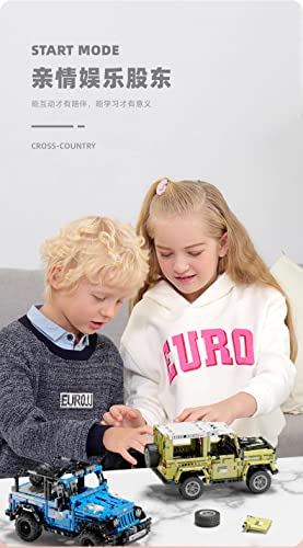 litodinogo TGL T2001 Technik Zurückziehen Toyota J40 Bausteine,Offroad-Geländewagen Modellauto-Bausatz, Spielzeugauto… – Bild 6