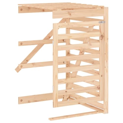Abri de rangement en pin durable, solution élégante extérieure