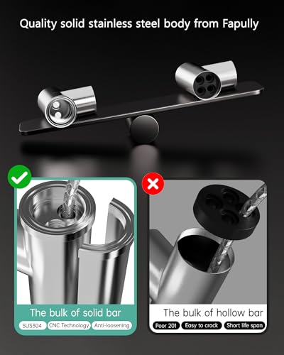 Image of Fapully Commercial Pull Down Kitchen Sink Faucet with Sprayer Brushed Nickel