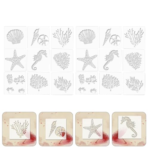Plantillas de arte marino BUTIFULSIC para pintura de manualidades 7