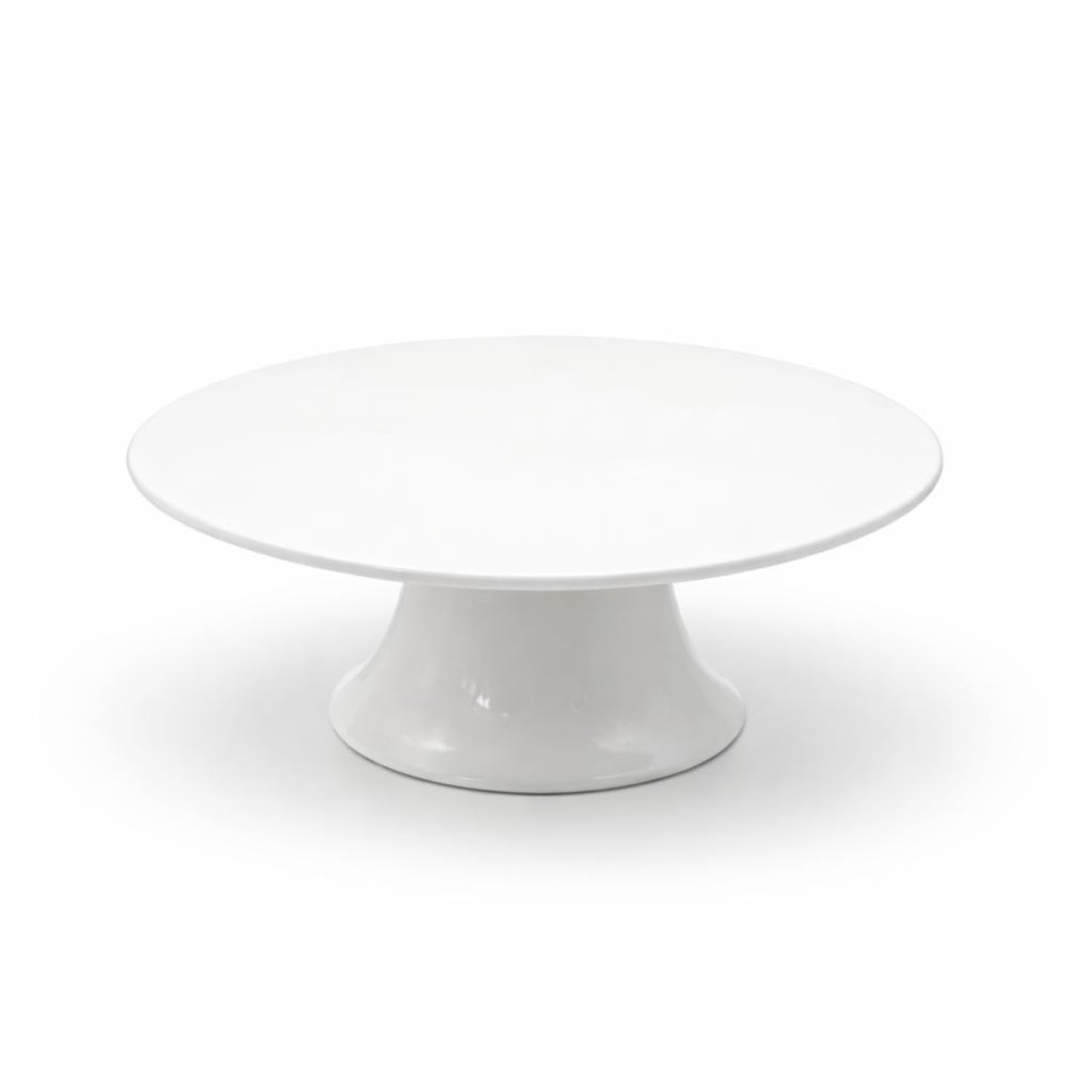 Alzata Porcellana 30 x 9 H cm Piatto Porta Torta Elegante con Base Ideale Dolci Dessert Eventi Buffet Idea Regalo (Senza Cupola)